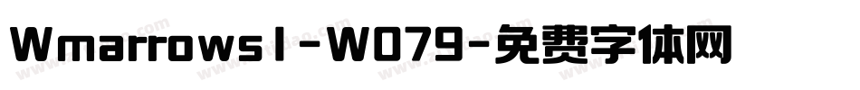 Wmarrows1-W079字体转换