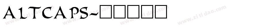 ALTCAPS字体转换