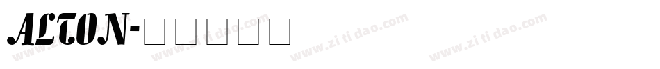 ALTON字体转换