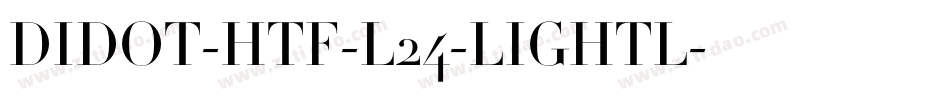 DIDOT-HTF-L24-LIGHTL字体转换