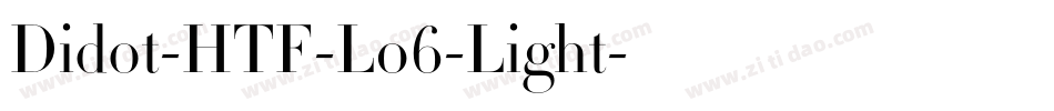 Didot-HTF-L06-Light字体转换
