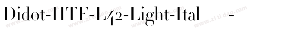 Didot-HTF-L42-Light-Ital手机版字体转换