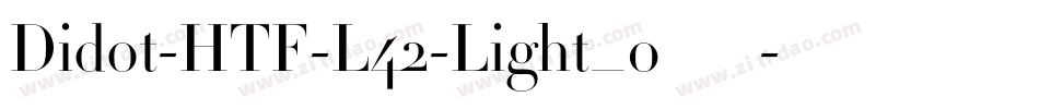 Didot-HTF-L42-Light_0手机版字体转换