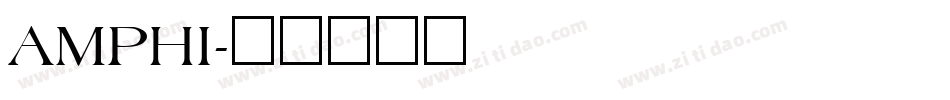 AMPHI字体转换