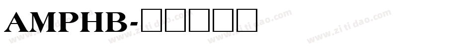 AMPHB字体转换
