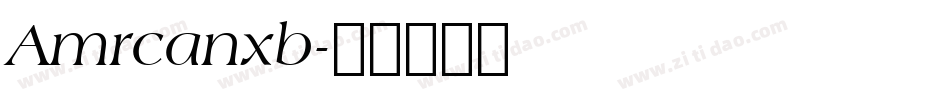Amrcanxb字体转换