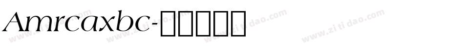 Amrcaxbc字体转换