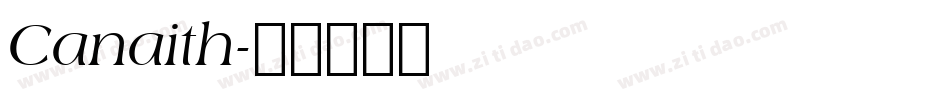 Canaith字体转换