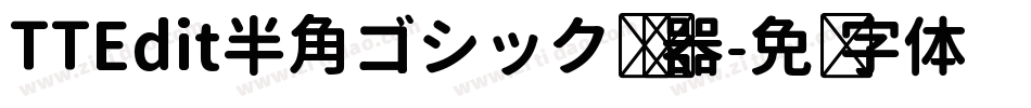 TTEdit半角ゴシック转换器字体转换