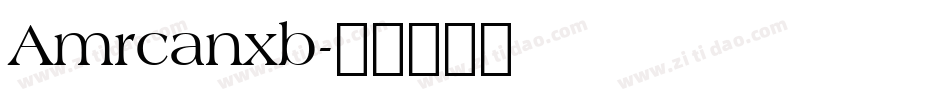 Amrcanxb字体转换