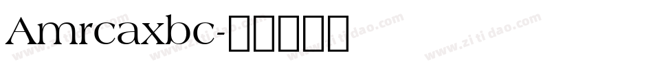 Amrcaxbc字体转换
