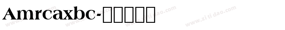Amrcaxbc字体转换