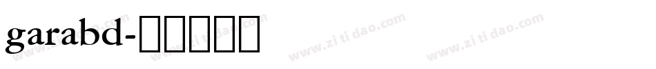 garabd字体转换