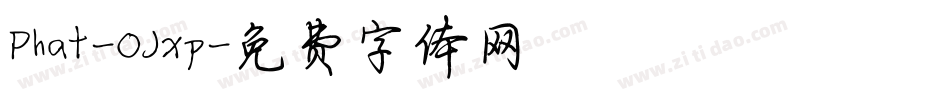 Phat-OJxp字体转换