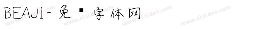 BEAUI字体转换