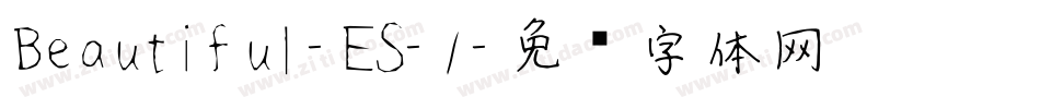 Beautiful-ES-1字体转换