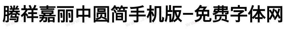 腾祥嘉丽中圆简手机版字体转换