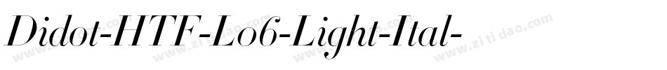 Didot-HTF-L06-Light-Ital字体转换