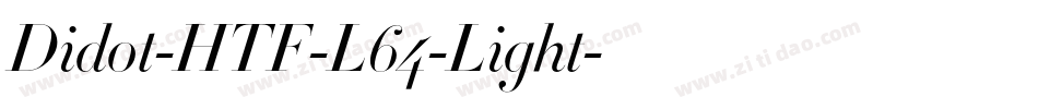 Didot-HTF-L64-Light字体转换