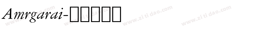 Amrgarai字体转换