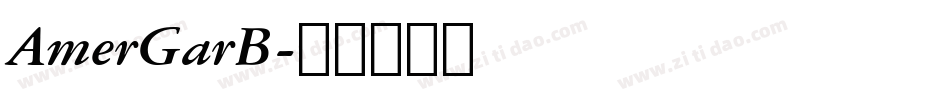AmerGarB字体转换