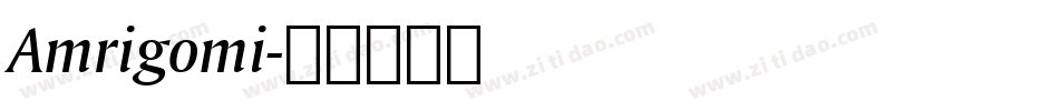 Amrigomi字体转换