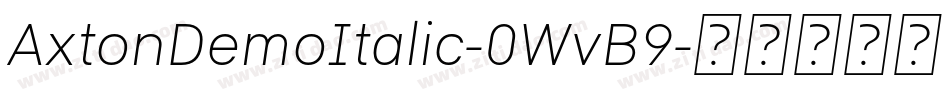 AxtonDemoItalic-0WvB9字体转换