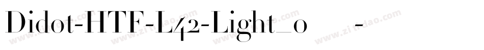 Didot-HTF-L42-Light_0手机版字体转换