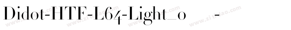 Didot-HTF-L64-Light_0手机版字体转换