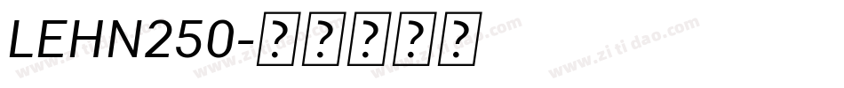 LEHN250字体转换
