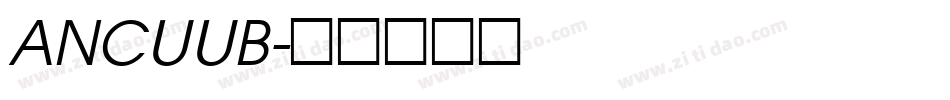 ANCUUB字体转换