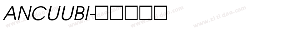 ANCUUBI字体转换