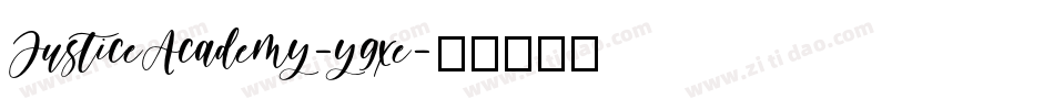 JusticeAcademy-y9xe字体转换