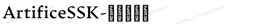 ArtificeSSK字体转换