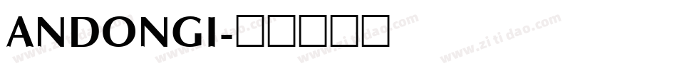 ANDONGI字体转换