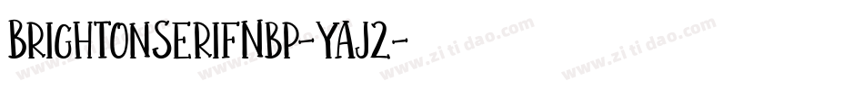 BrightonSerifNbp-yAj2字体转换