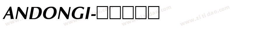 ANDONGI字体转换