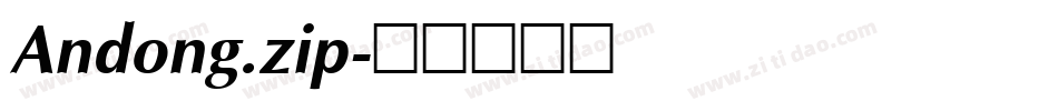 Andong.zip字体转换