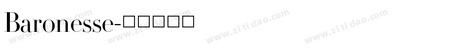Baronesse字体转换