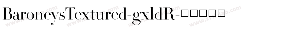 BaroneysTextured-gxldR字体转换
