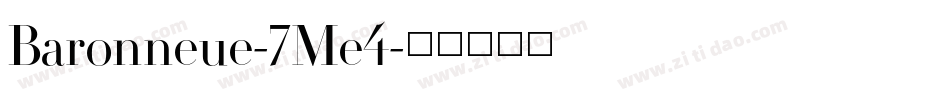 Baronneue-7Me4字体转换