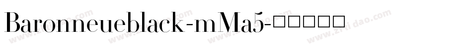 Baronneueblack-mMa5字体转换