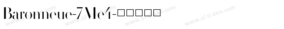 Baronneue-7Me4字体转换