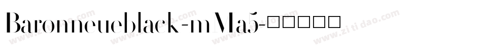 Baronneueblack-mMa5字体转换