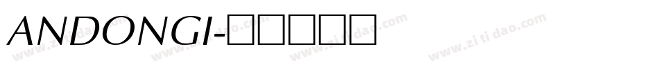 ANDONGI字体转换