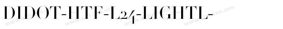 DIDOT-HTF-L24-LIGHTL字体转换
