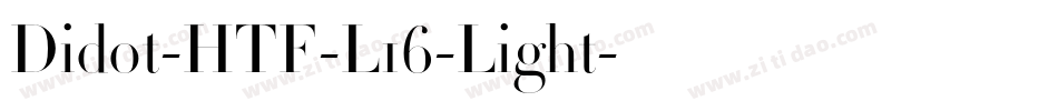 Didot-HTF-L16-Light字体转换
