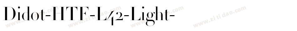 Didot-HTF-L42-Light字体转换