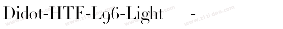 Didot-HTF-L96-Light手机版字体转换