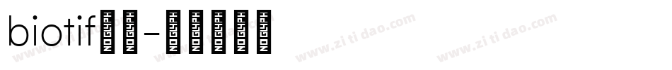 biotif字体字体转换